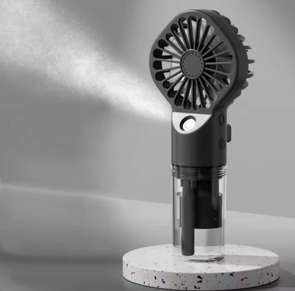 Portable Humidifier Fan Handheld Mist Fan Portable USB Mini Handheld Fan with Water Humidifier Rechargeable Mini USB Hand Fans